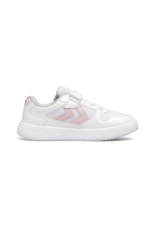 Beyaz-Pembe Cırtlı Fileli Hafif Kız Çocuk Spor Ayakkabı 900866 Hml Kayno SM. Jr.