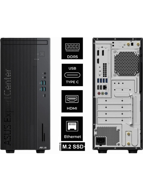 Expertcenter D9 i9-14900K D901MDR-I5161TBB0D-1175 32GB 2TB RTX 3060 12GB W11Pro Mini Tower Masaüstü Bilgisayar