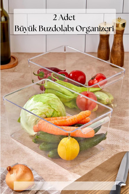 2 Li Buzdolabı Organizeri & Buzdolabı Düzenleyici 6 lt
