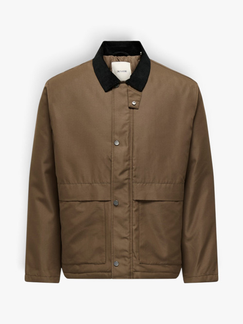 ONSKOSMO PADDED JACKET OTW VD Erkek Kahverengi Mont - 22034856