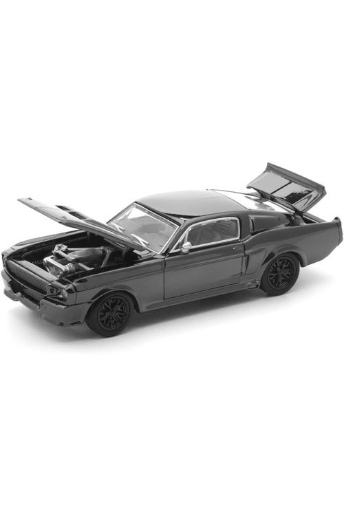 :64 1967 Ford Shelby Mustang GT500 Dark Chrome Limited Edition PRDC004 Model Araba