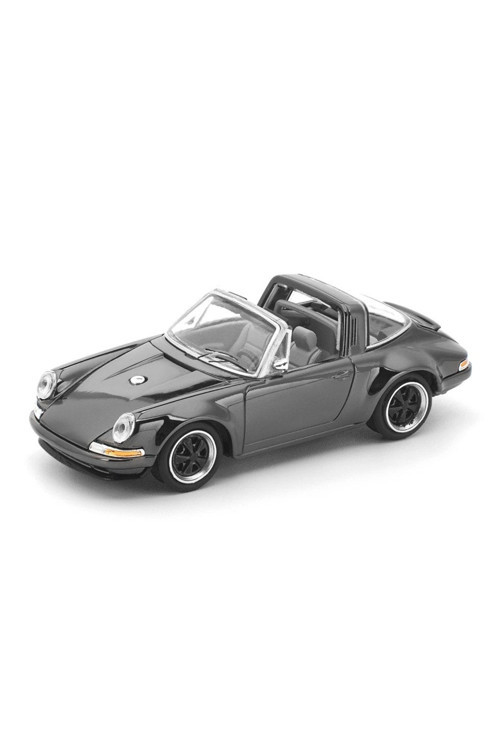 :64 Porsche 911 Singer Targa Dark Chrome Edition PRDC001 Diecast Model Araba