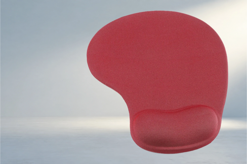 Ergonomik Jel Bilek Destekli Mouse Pad Kırmızı 190x230 mm