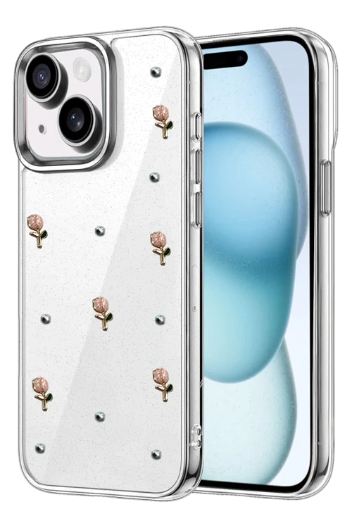 Apple Iphone 15 Fiyonk Desenli Kapak - Desen 6