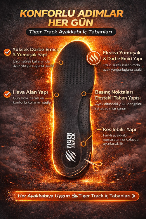 Flexistep Spor Ve Günlük Kullanım İçin Ultra Konforlu Ortopedik Ayakkabı Tabanlığı Kadın Erkek