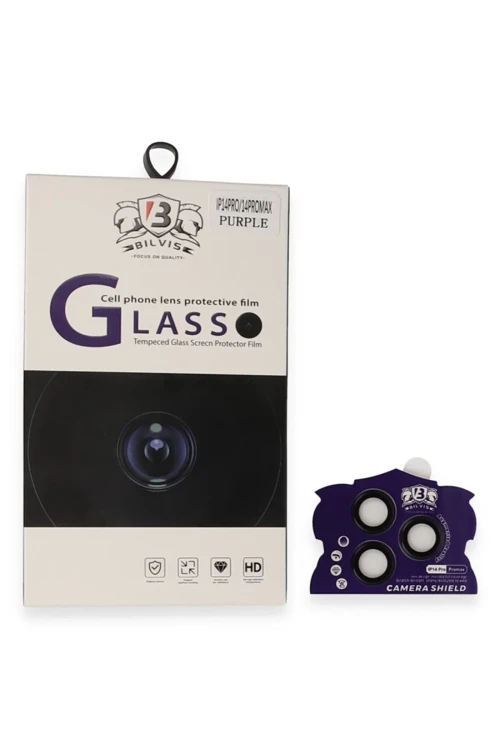 Apple Iphone 14 Pro Max Bilvis Titan Kamera Lens - Derin Mor