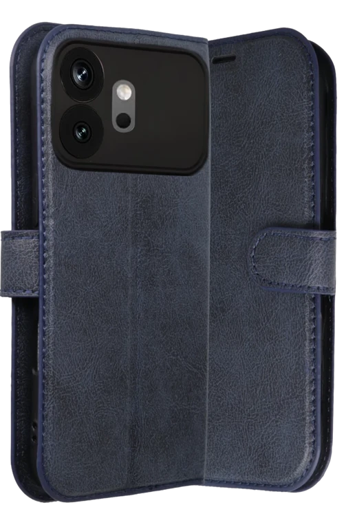 Huawei Honor 600 Trend S Plus Kapaklı Kılıf - Lacivert
