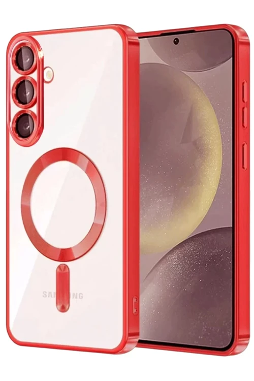 Samsung Galaxy A27 5G Kross Magneticsafe Kapak - Kırmızı