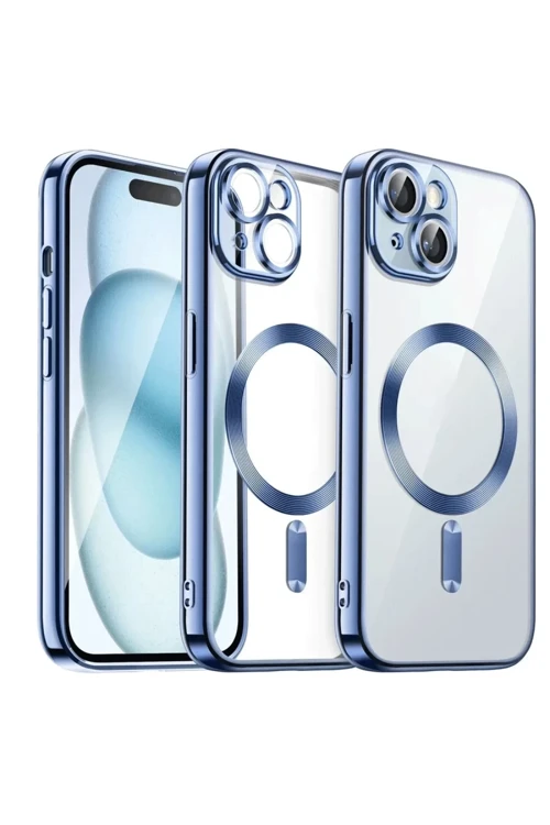 Apple Iphone 15 Kılıf Kross Magneticsafe Kapak - Sierra Blue