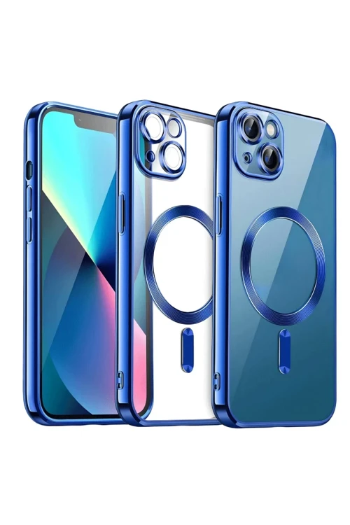 Apple Iphone 15 Kılıf Kross Magneticsafe Kapak - Lacivert
