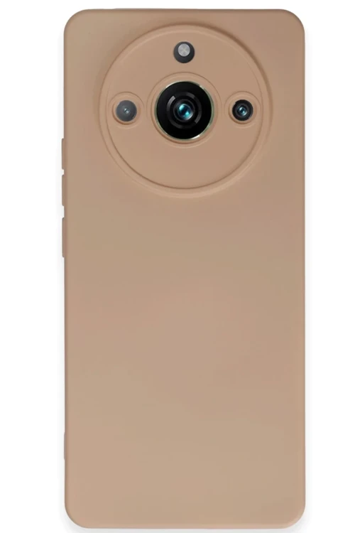 Realme 11 Pro Kılıf Nano Içi Kadife Silikon - Pudra