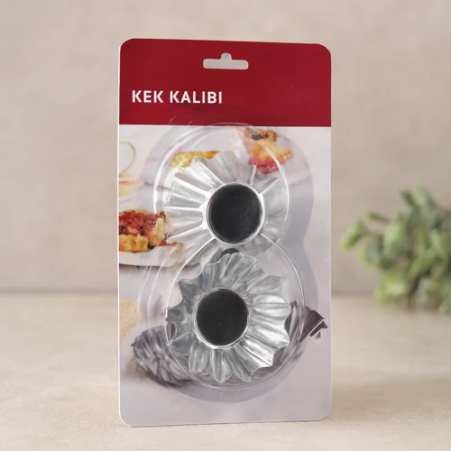 Orta Boy Metal Kek Kapsülü 6'Lı