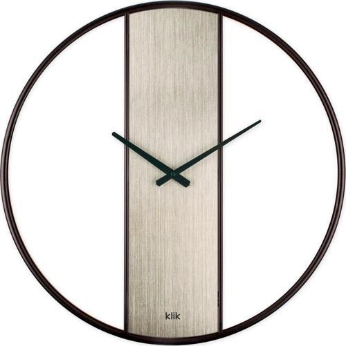 Demre Gümüş Minimalist Tasarım Metal Duvar Saati