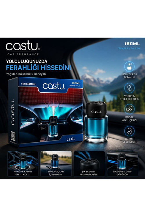 Premium 160 Ml Araç Kokusu – Uzun Süre Kalıcı Oto Parfümü