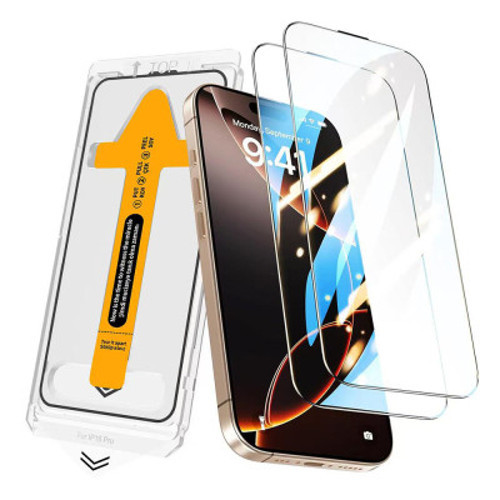 iPhone 13 Pro Max 2.5D Oliv HD Temperli Cam Ekran Koruyucu + Kolay Uygulama Aparatı - Şef
