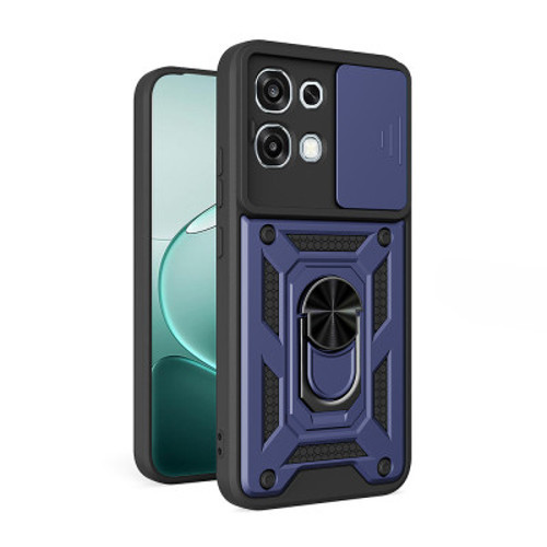 Oppo A6 Pro Magnetik Standlı Vega Kılıf - Mavi