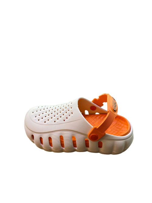 Croc Modeli Eva Önü Kapalı Düz Kalın Taban Arkalıklı kadın Terlik