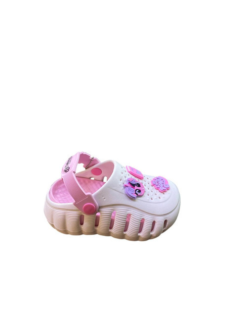 Croc Modeli Eva Önü Kapalı Düz Kalın Taban Arkalıklı Terlik