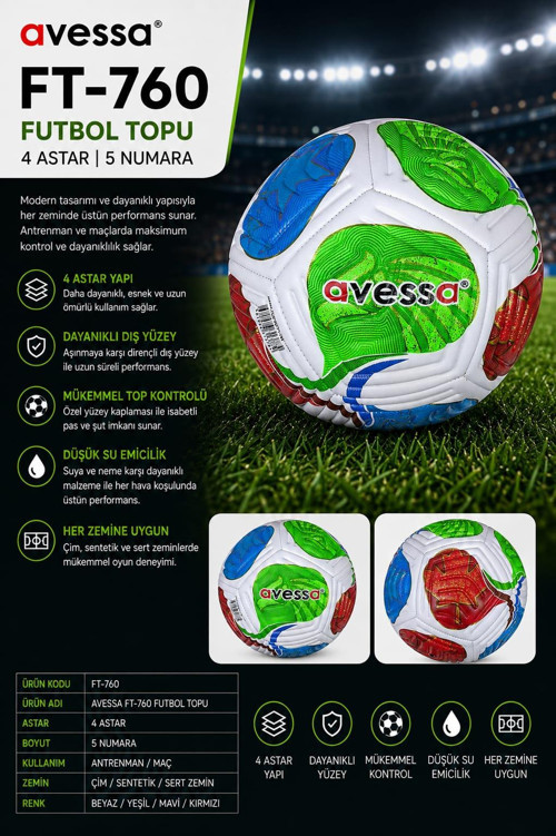 Ft-760 Futbol Topu 4 Astar