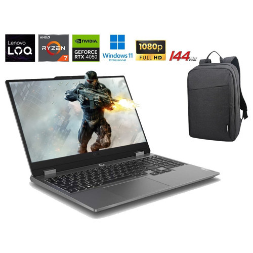 Loq 15ARP9 P13 Amd Ryzen 7-7435HS 32GB Ddr5 512GB SSD RTX4050 6gb 15.6'' 144Hz Full Hd WIN11 Pro Gaming Laptop Ça