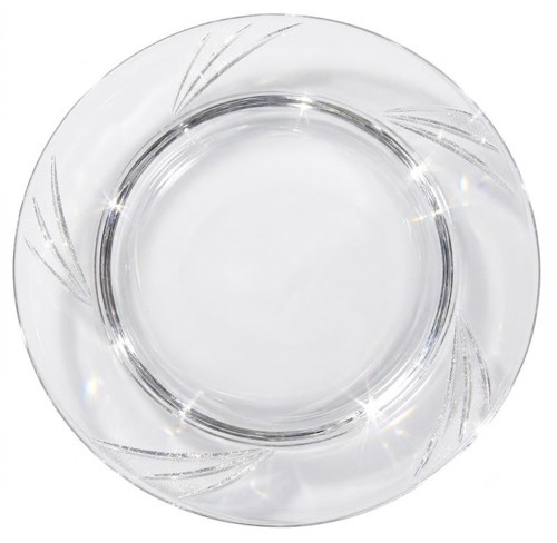Şeffaf Mika Plastik Tabak - Parti Sunum Yemek Tabağı - Yuvarlak - 26 Cm. - 6 Adet