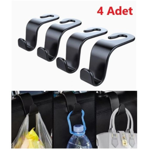 4 Adet Araba Koltuk Arkası Askı