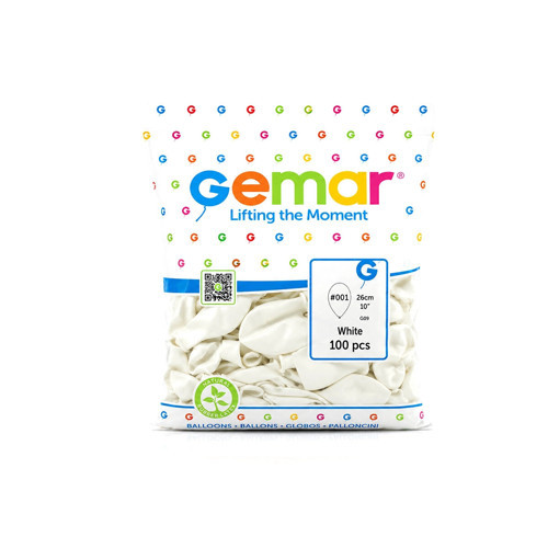 İÇ MEKAN - BEYAZ BALON 10 INC - 26CM - 100PCS (5047)