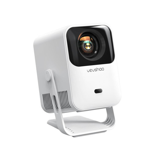 BYINTEK Vevshao A15 Mini Projeksiyon Cihazı, Full HD Destekli, Android 14, 300 ANSI, AutoFocus, Wi-Fi 6, Bluetooth 5.4, 100° Döndürülebilir Stand