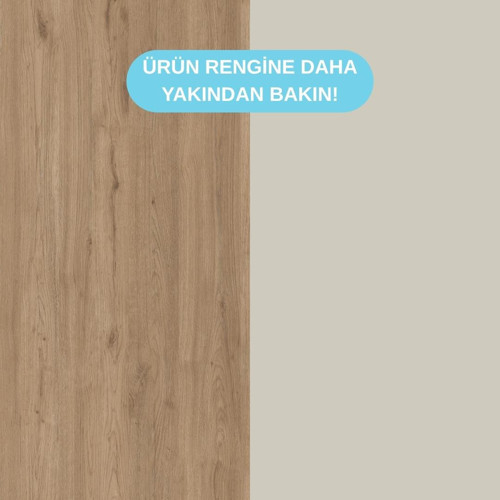 TK2020 Bunny Sepet-Kumtaşı 2 Kapaklı Gardırop 4 Çekmeceli Şifonyer Yüksek Ayaklı Çocuk Odası Takımı