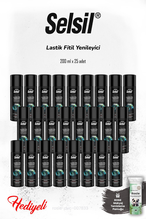25'li 200 ml Lastik Fitil Yenileyici ve ROSIE