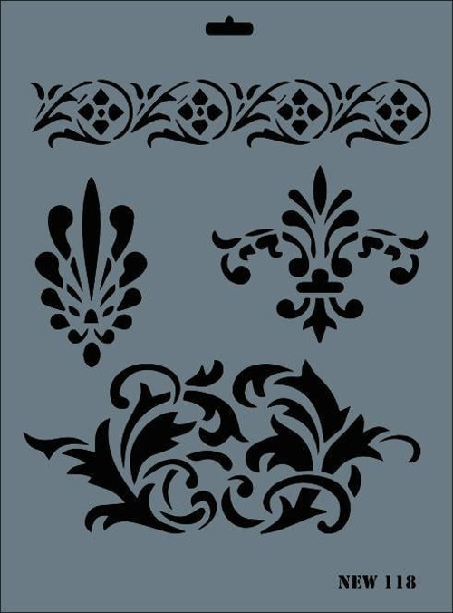 New Seri N-118 Stencil 35x25 cm