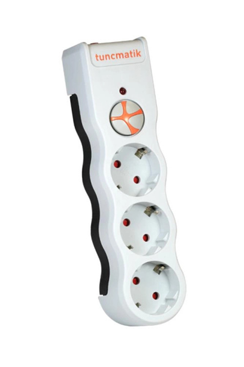 TSK19009 3li Enerji Koruma Powersurge Beyaz 1050 JOULE (KDO)