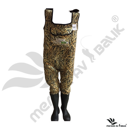 Siber Outdoor Polymer Neopren Tulum Çizmesi 5mm Saz Desenli