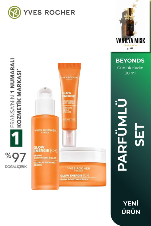 Glow Energie Antioksidan C Vitamini Seti - Serum Göz ve Gündüz Kremi