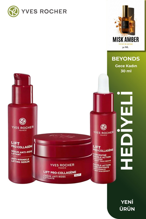 Bitkisel 3'lü Sıkılaştırıcı Gece Seti - Bakuchiol Serum ve Krem