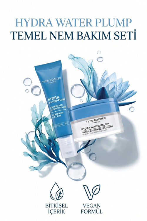 Hydra Water Plump Temel Nem Bakım Seti Göz Kremi 15 ml + Jel Krem 50 ml