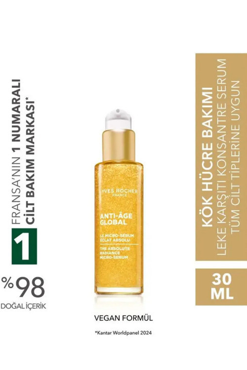 Leke Karşıtı Aydınlatıcı Hyaluronik Asit Konsantre Yüz Bakım Serumu 30 ml