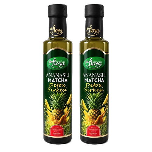 Ananaslı Matcha Detox Sirkesi 250 ml 2 li