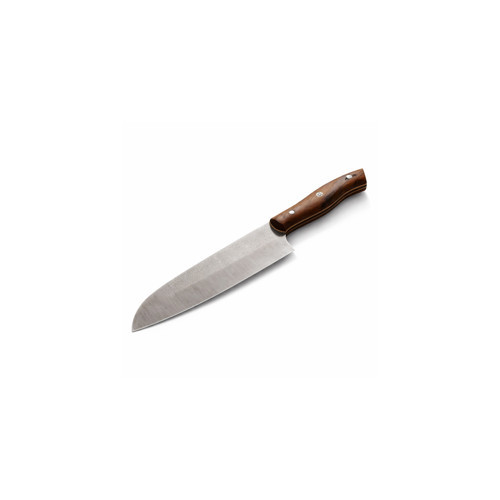 N690 Santoku Şef Bıçağı – Avusturya N690 Çelik, Ceviz Saplı, Ultra Keskin El Yapımı Mutfak Bıçağı, Et Balık ve Sebze Kesimi İçin