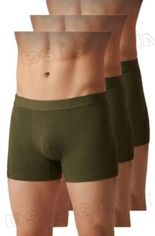 36 ERKEK MODAL LİKRALI HAKİ BOXER 3 ADET