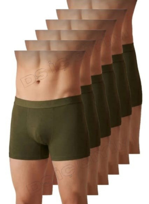 36 ERKEK MODAL LİKRALI HAKİ BOXER 6 ADET