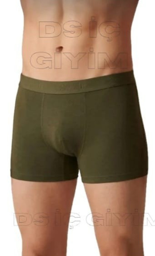 36 ERKEK MODAL LİKRALI HAKİ BOXER TEKLİ
