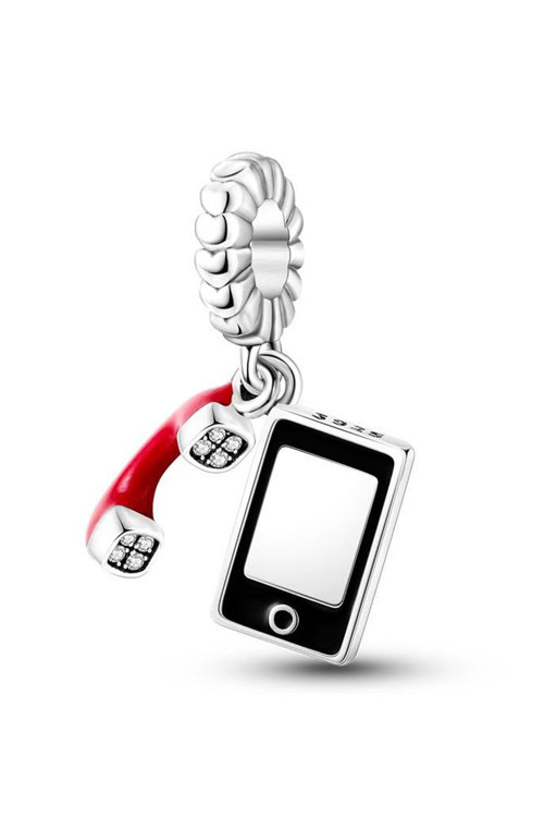 Akıllı Telefon Ve Telefon Sallantılı 925 Ayar Gümüş Charm