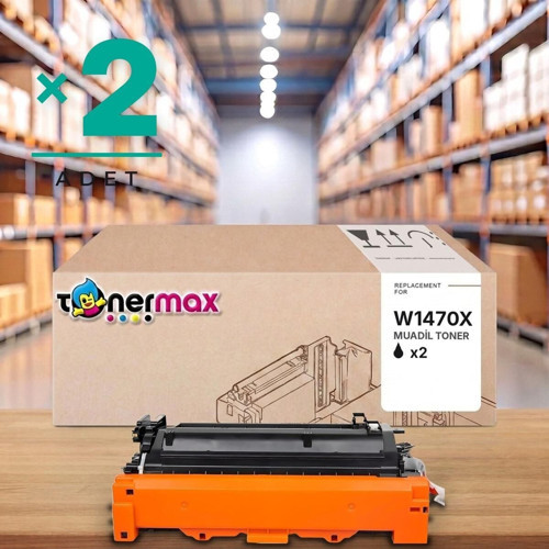 HP LaserJet Enterprise Flow MFP M636z Muadil Toner Çipli W1470X 2'li 25.200 Sayfa