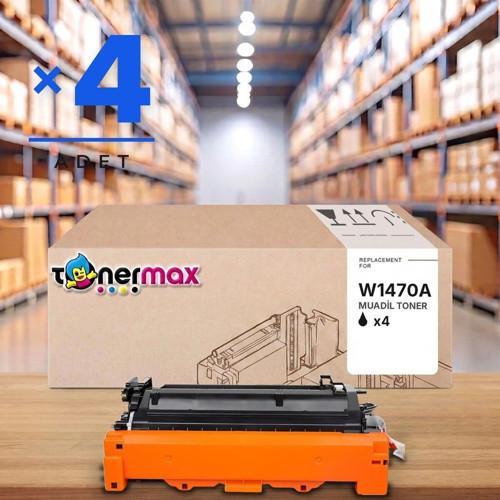 HP LaserJet Enterprise MFP M635fht Muadil Toner Çipli W1470A 4'lü 10.500 Sayfa