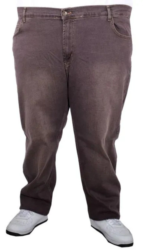 Büyük Beden Kot Pantolon FENTY OD 25920 kahverengi