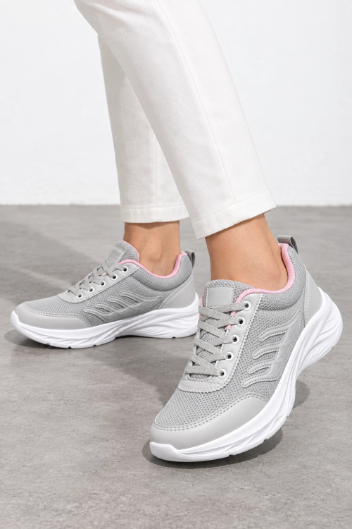 Sprint Kadın Günlük Sneaker Spor Ayakkabı - Gri