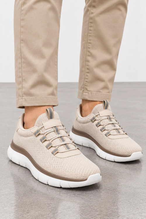Tundra Erkek Günlük Spor Sneaker Ayakkabı - Bej