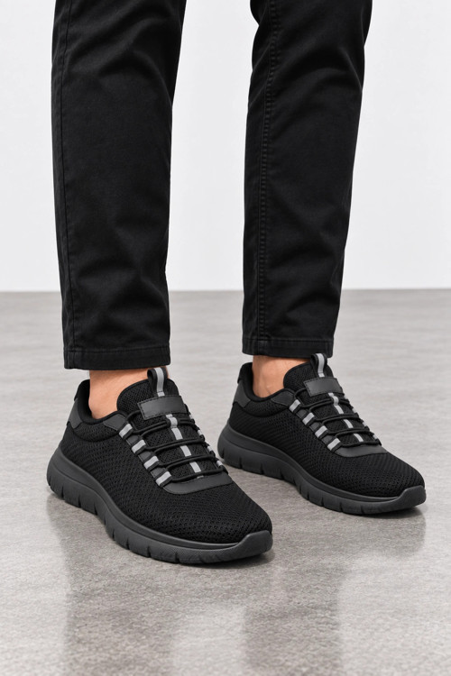 Tundra Erkek Günlük Spor Sneaker Ayakkabı - Siyah