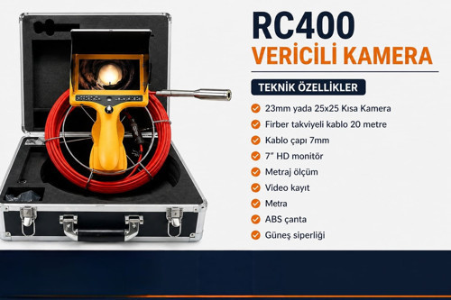 Rc400 Vericili Kanal Gözlem Kamerası